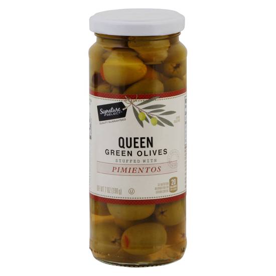 Signature Select Queen Green Olives Stuffed With Pimientos