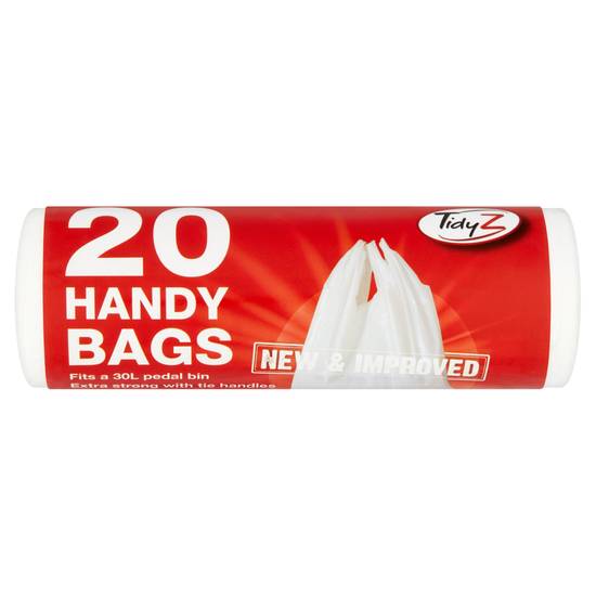 20 White Handy Bags 30L 20Pk