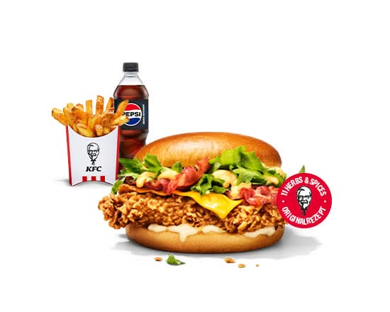 Cheese & Bacon Burger Menü