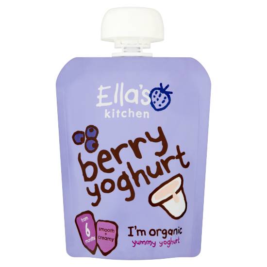 Ella's Kitchen Organic Berry Yoghurt Greek Style Pouch 6+ Months 90g