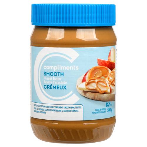 Compliments Smooth Light Peanut Butter 500 g