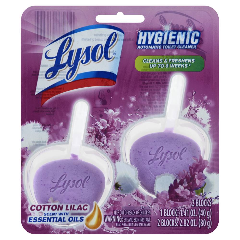 Lysol Cotton Lilac Automatic Toilet Cleaner (2 x 1.45 oz)