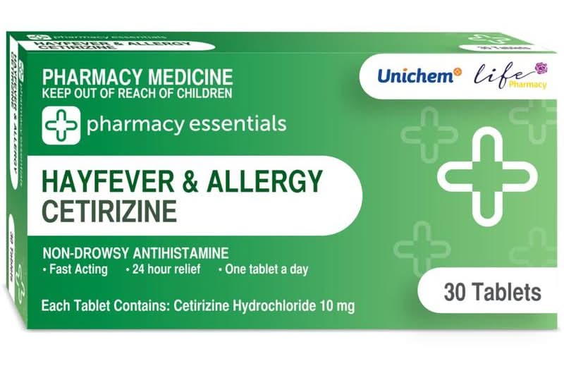 Pharmacy Essentials Cetirizine10mg Tablets 30pk