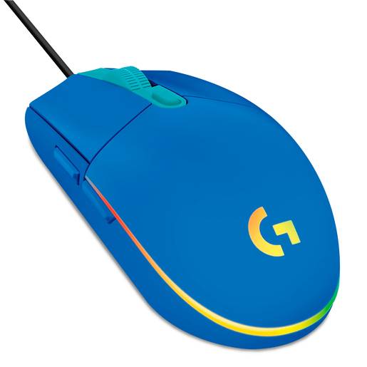 Logitech mouse gamer azul (1 pieza)