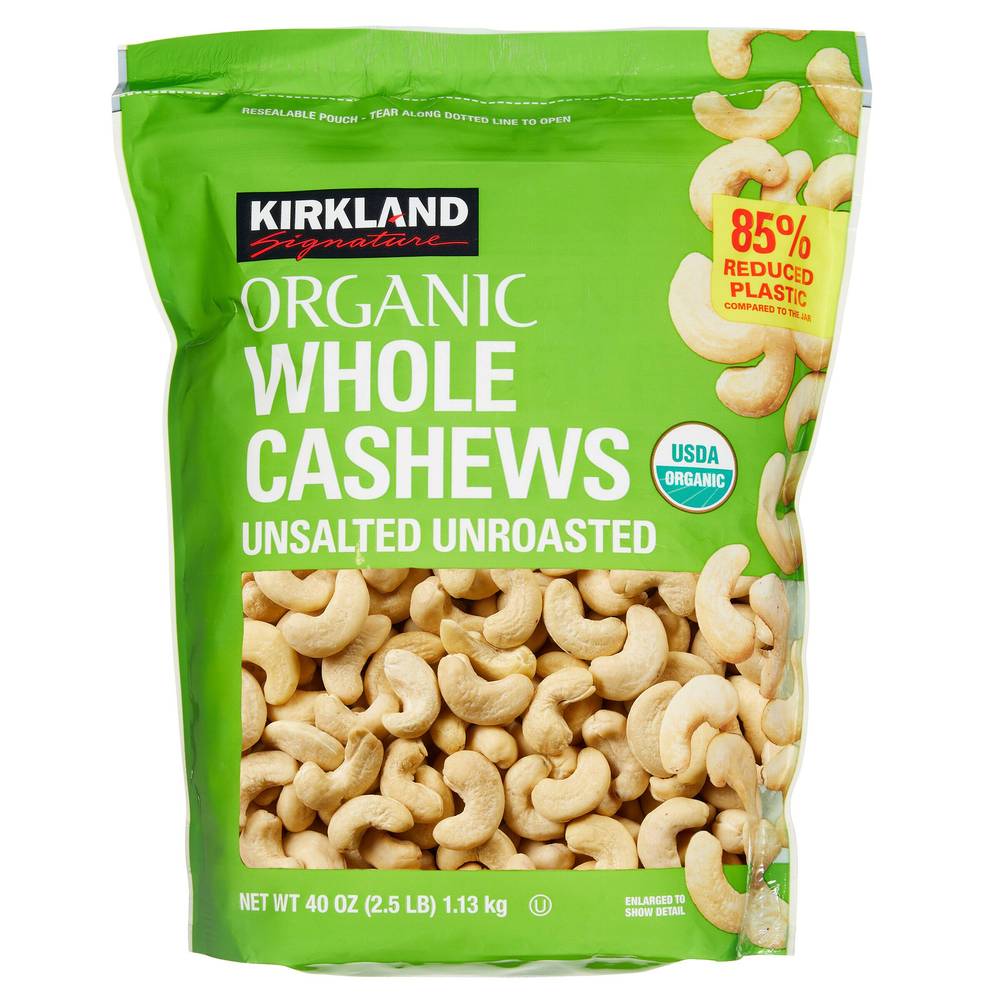 Kirkland Signature Organic Whole Cashews (40 oz)