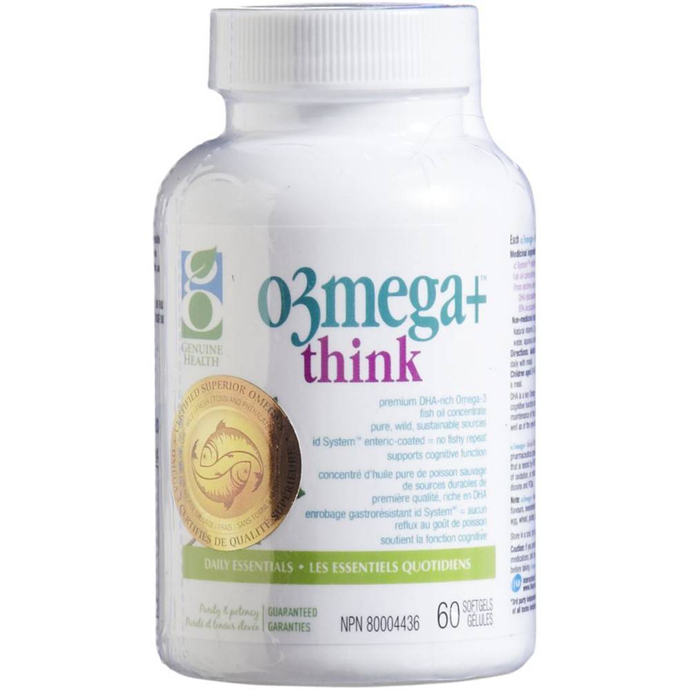 Genuine Health Omega 3+ Think Softgels (60 g)