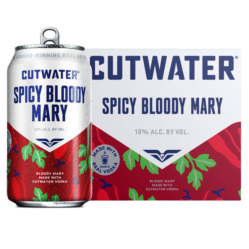 Cutwater Spirits Fugu Vodka Spicy Bloody Mary Mix (4 ct, 12 fl oz)