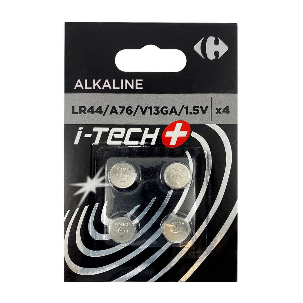 Carrefour - Pile alcaline lr44 i tech+