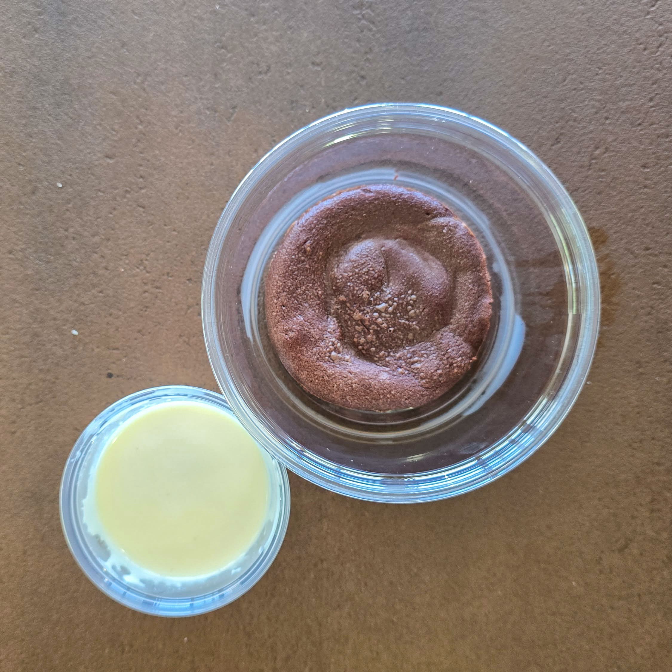 Fondant au cholocat et sa crème anglaise