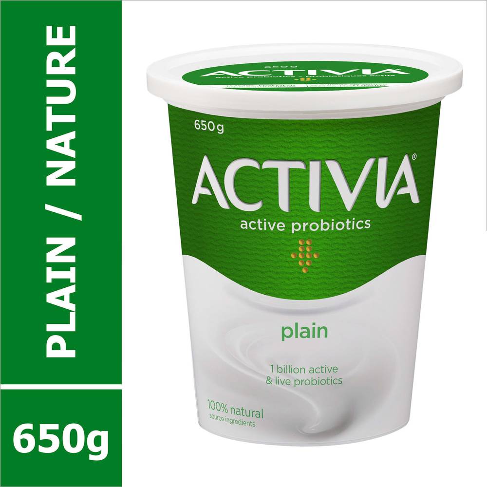 Activia Pure Plain Probiotic Yogurt (650 g)