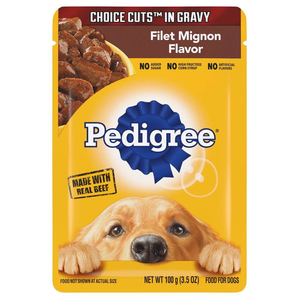 Pedigree Choice Cuts Filet Mignon Flavor in Gravy