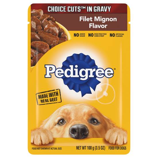 Pedigree Choice Cuts Filet Mignon Flavor in Gravy