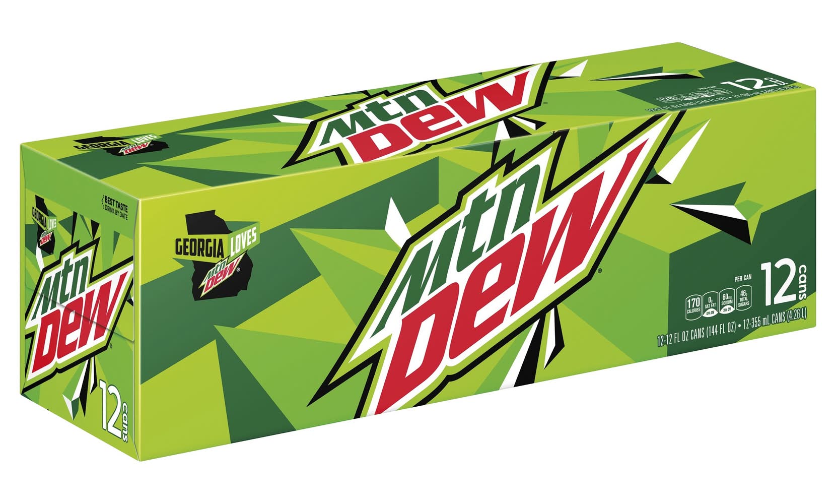 Mountain Dew Flavored Soda, Citrus (12 x 12 fl oz)
