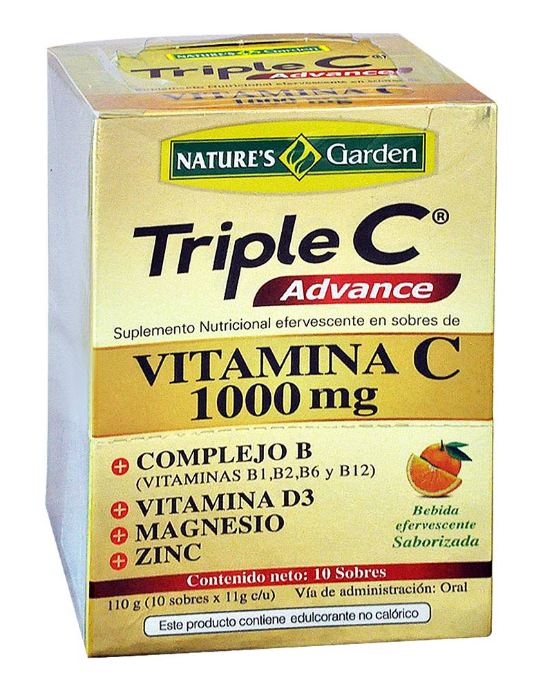 TRIPLE C ADVANCE POLVO EFERV 11G CAJ*10