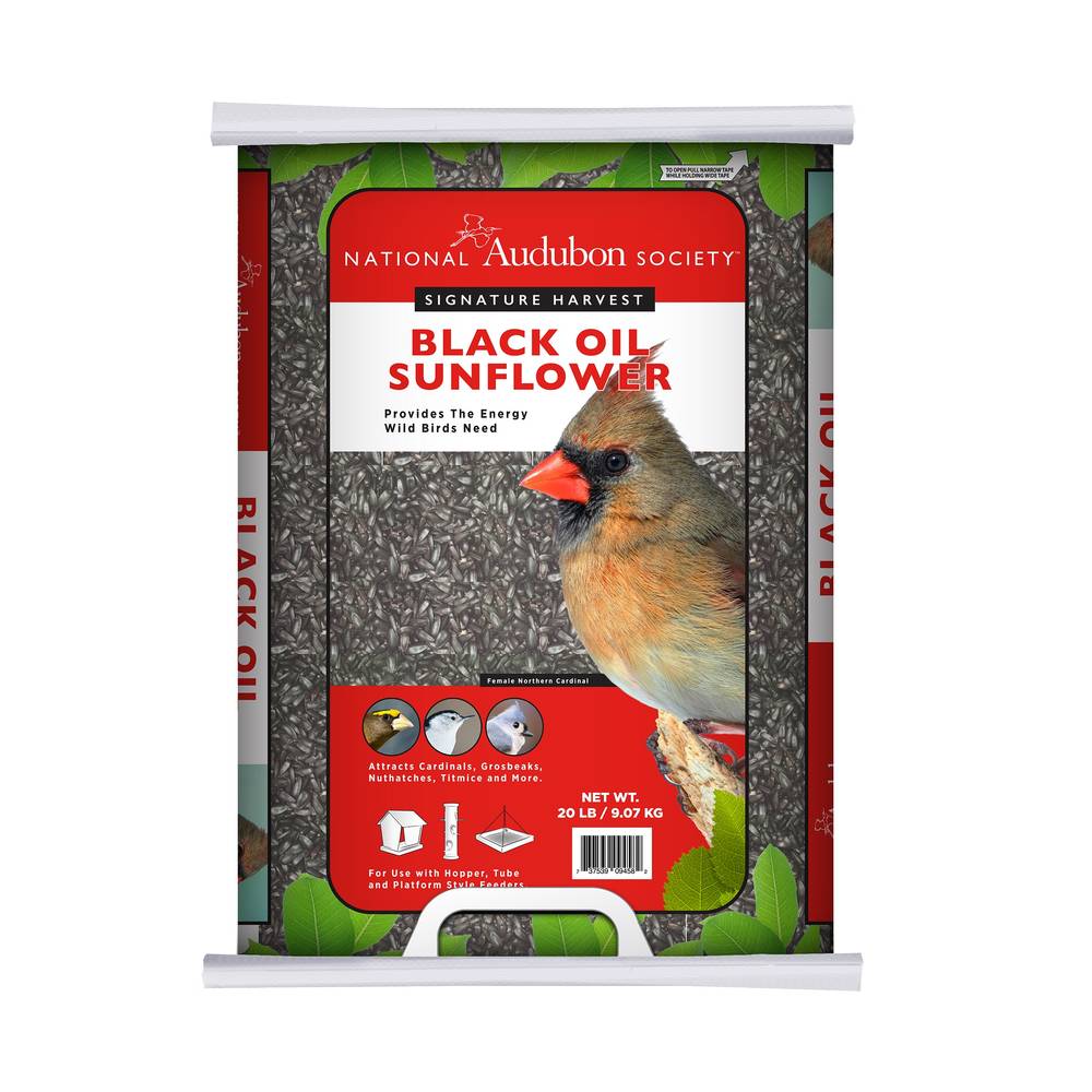 National Audubon Society Black Oil Sunflower Bird Seed 20-lb | 009458