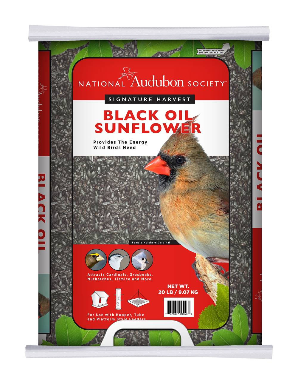 National Audubon Society Black Oil Sunflower Black oil sunflower Bird seed 20 Pound(s) | 009458