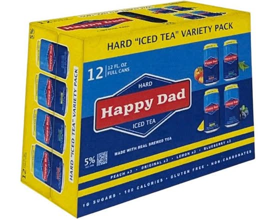 Hot Spot Happy Dads Ice Tea Variety Pack 12 Pack 12oz