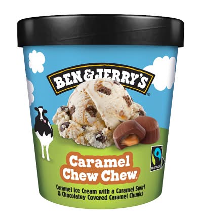 Ben & Jerry's Caramel Chew Chew, Ice Cream (465ml)