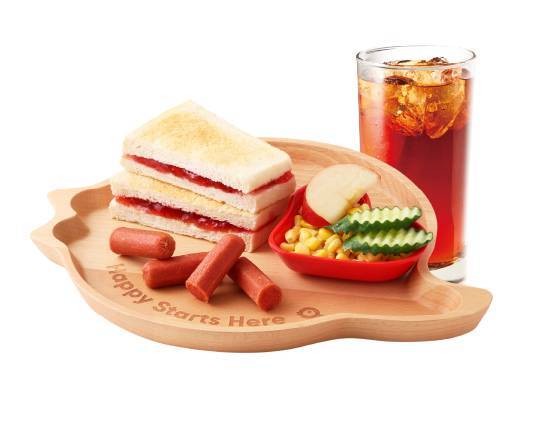 【套餐】兒童餐 (草莓吐司+熱狗+蔬果杯) | Children’s Set Meal(Toast w/  Strawberry Jam+Hot Dog+Fruit and Vegetable Cup)