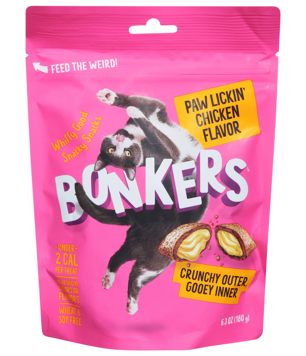 Bonkers Paw Lickin' Chicken Flavor Cat Treats (6.3 oz)