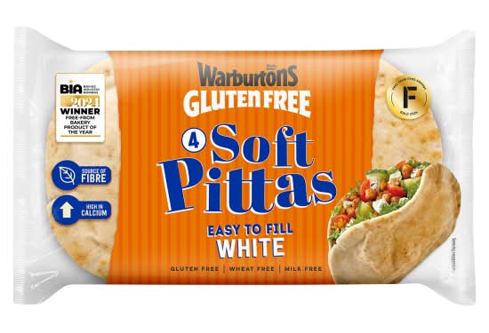 Warburtons White Soft Pittas (4 pack)