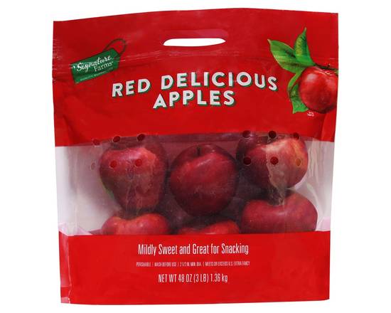 Order Signature Farms · Red Delicious Apples (48 oz) food online from Safeway store, Butte on bringmethat.com