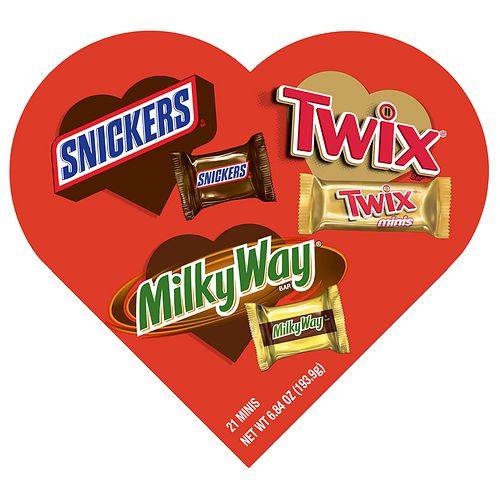 Order Mars Mixed Miniature Heart Valentines Gift Box - 6.84 oz food online from Walgreens store, Kingman on bringmethat.com