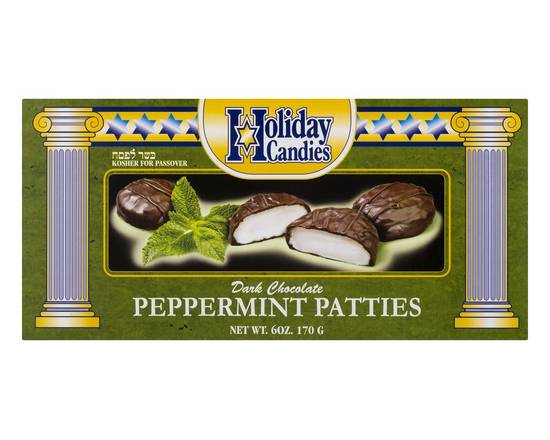 Holiday Candies · Dark Chocolate Peppermint Patties (6 oz)