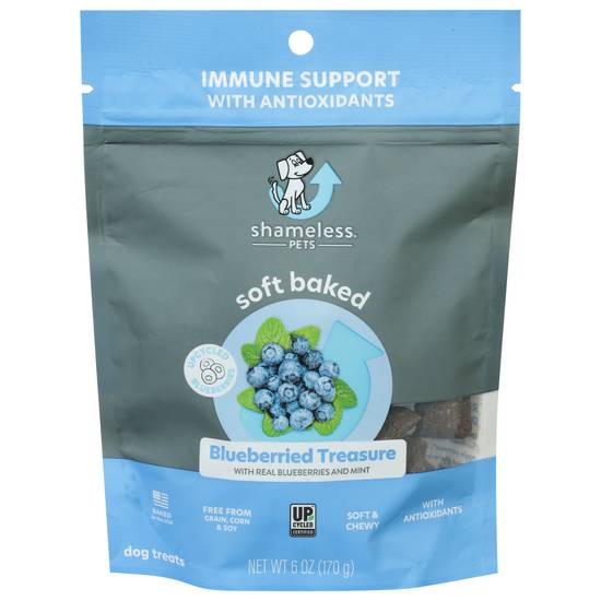 Shameless Pets Blueberried Treasure Mint Flavor Soft Baked Dog Treats