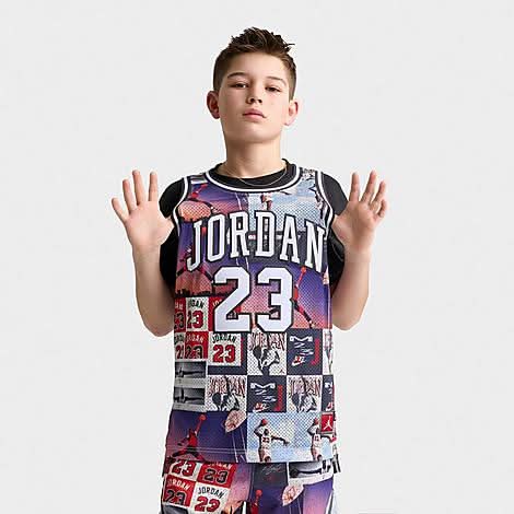 Big Kids' Jordan 23 Printed Jersey (Large)