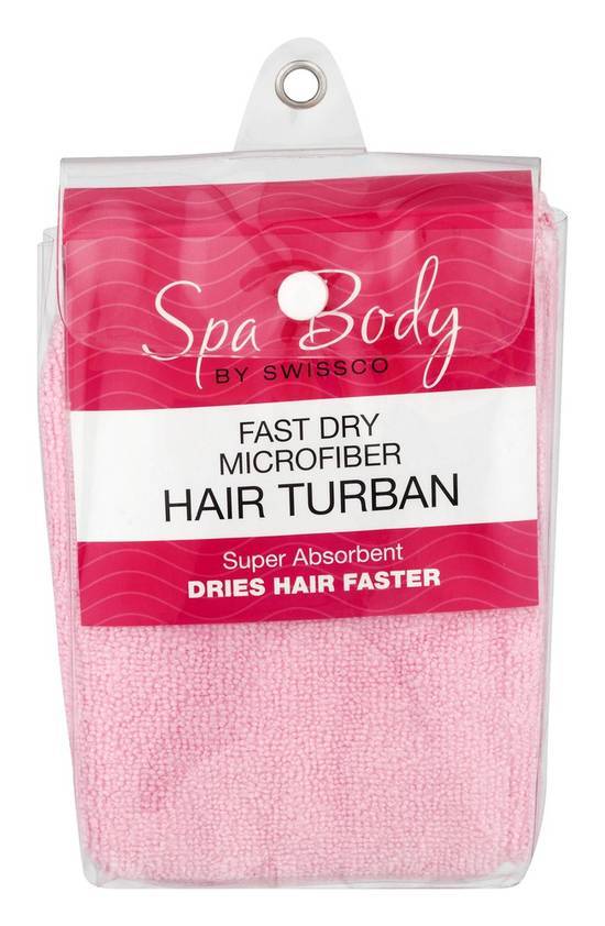 Swissco Spa Body Fast Dry Microfiber Hair Turban (1 ct)