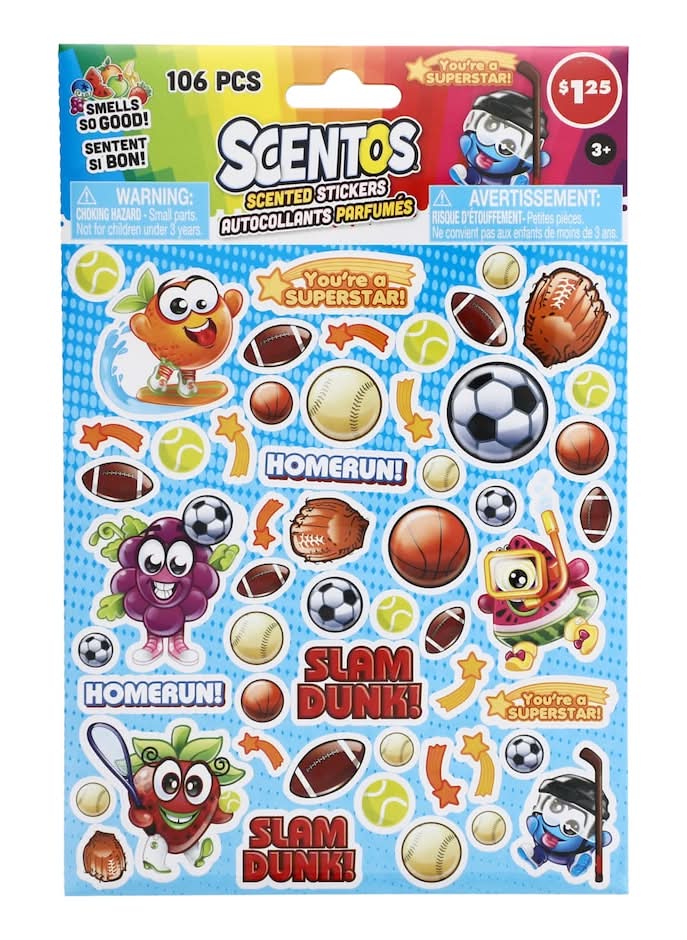 Scentos Scented Stickers - Sports