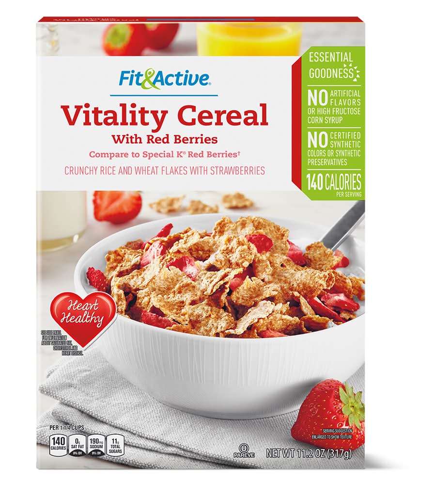 Fit & Active Vitality Cereal With Red Berries, Strawberry (11.2 oz)