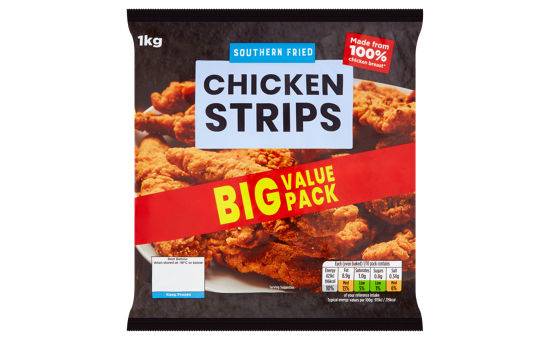 Frozen Deli Cuisine Southern Fried Chicken Strips 1kg