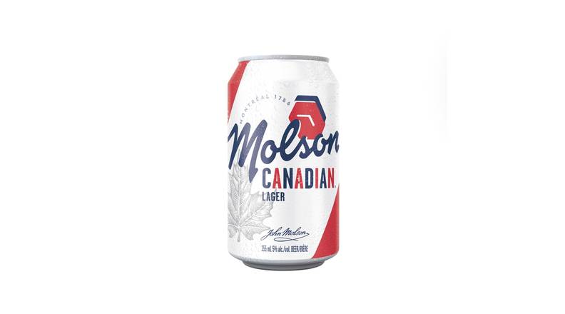 Molson Canadian 355mL, beer (5% ABV)