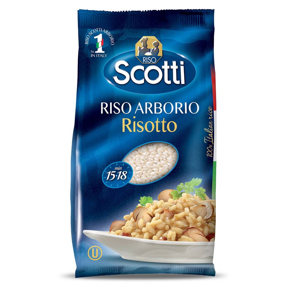 Arroz Arborio Risotto Riso Scotti Bolsa 500 G