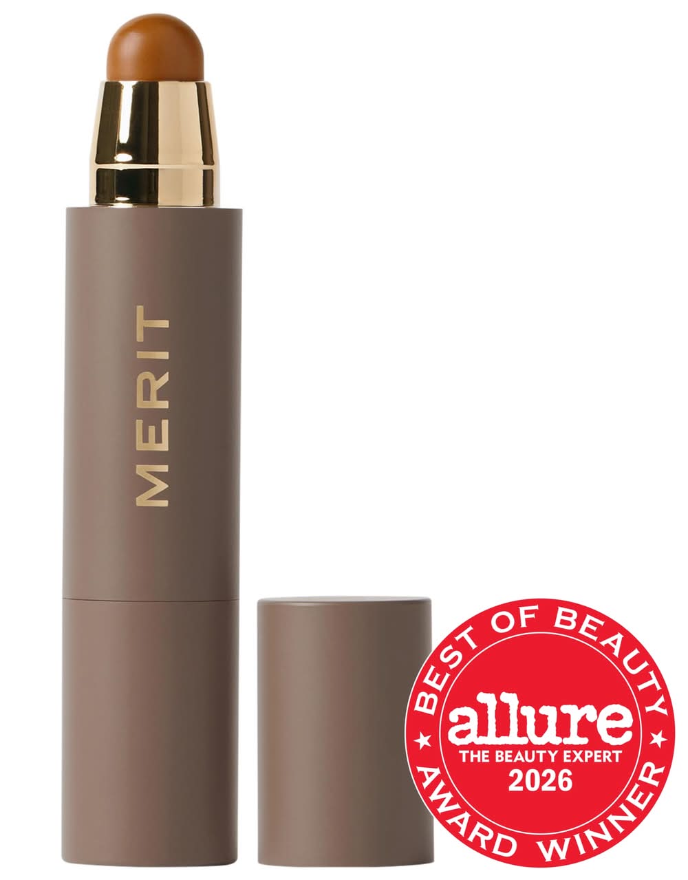 Merit The Minimalist Perfecting Complexion Foundation and Concealer Stick Sienna