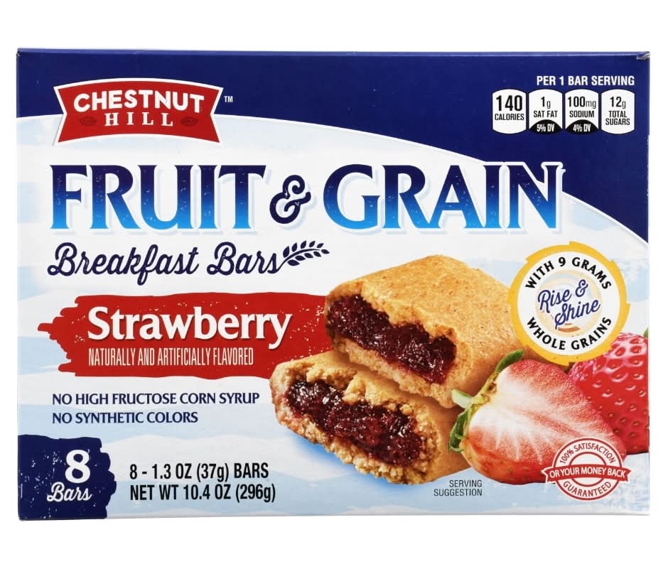 Chestnut Hill Fruit & Grain Breakfast Bars, Strawberry (8 x 1.3 oz)