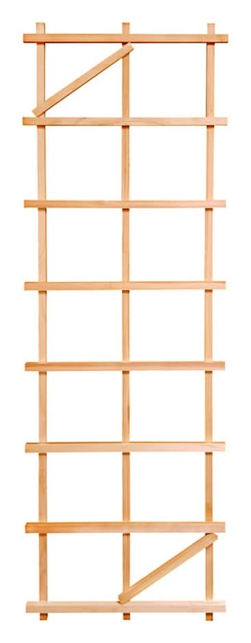 Style Selections 24-in W x 72-in H Pecan wood Garden Trellis For Climbing Plants For Roses
