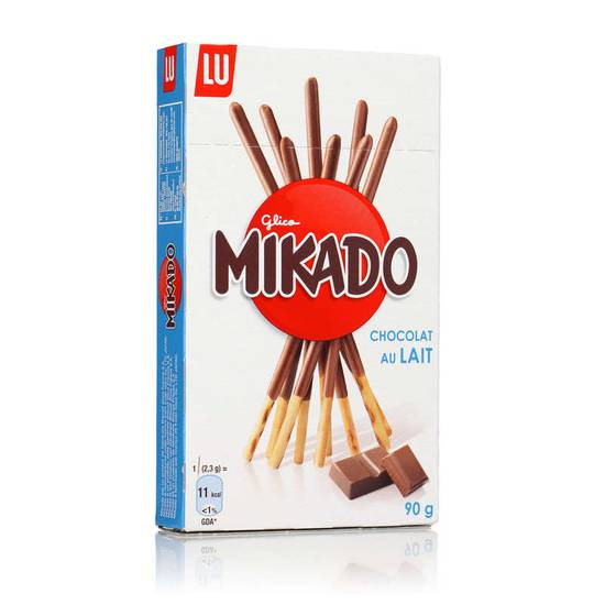 Mikado biscuits nappés chocolat lait gouter enfant 90 g