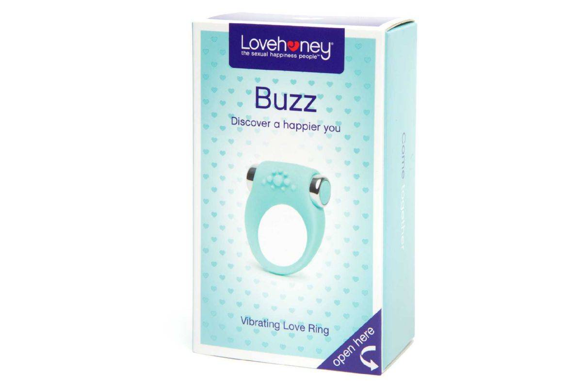 Lovehoney Buzz Vibrating Love Ring Aqua