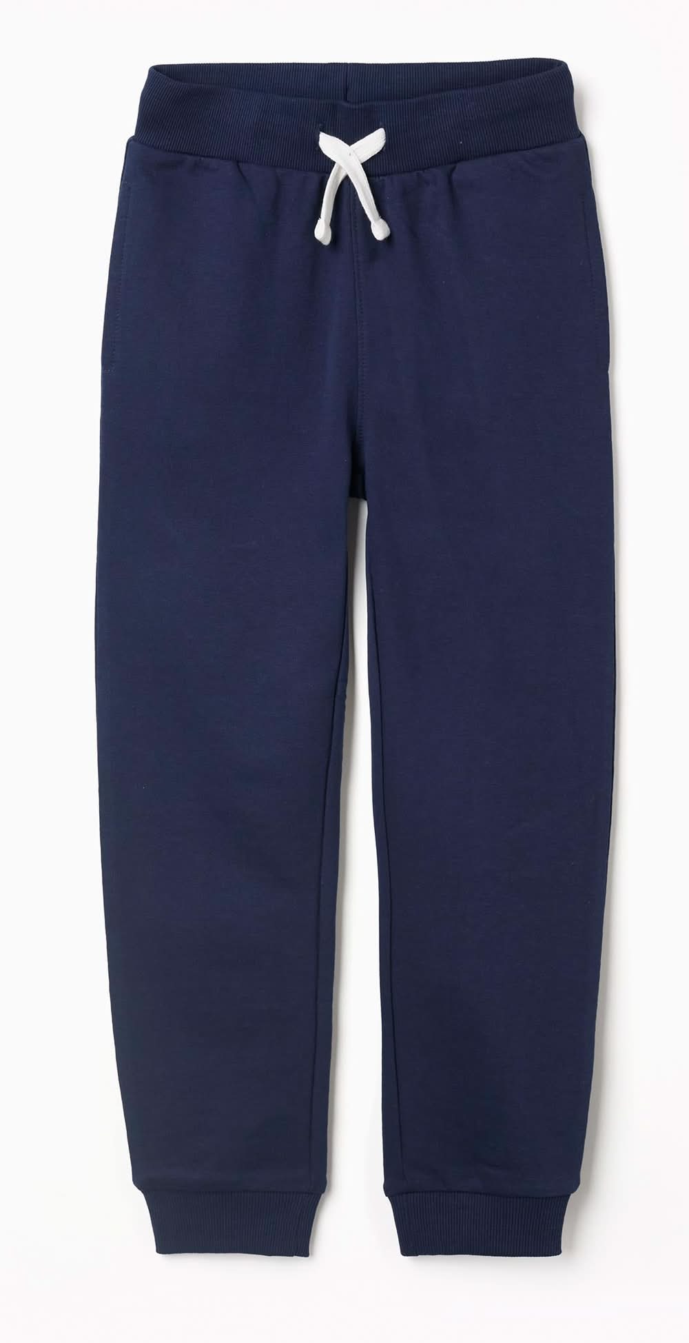 Joggers De Algodão Para Menino, Azul-Escuro (Azul Escuro - 6/7)