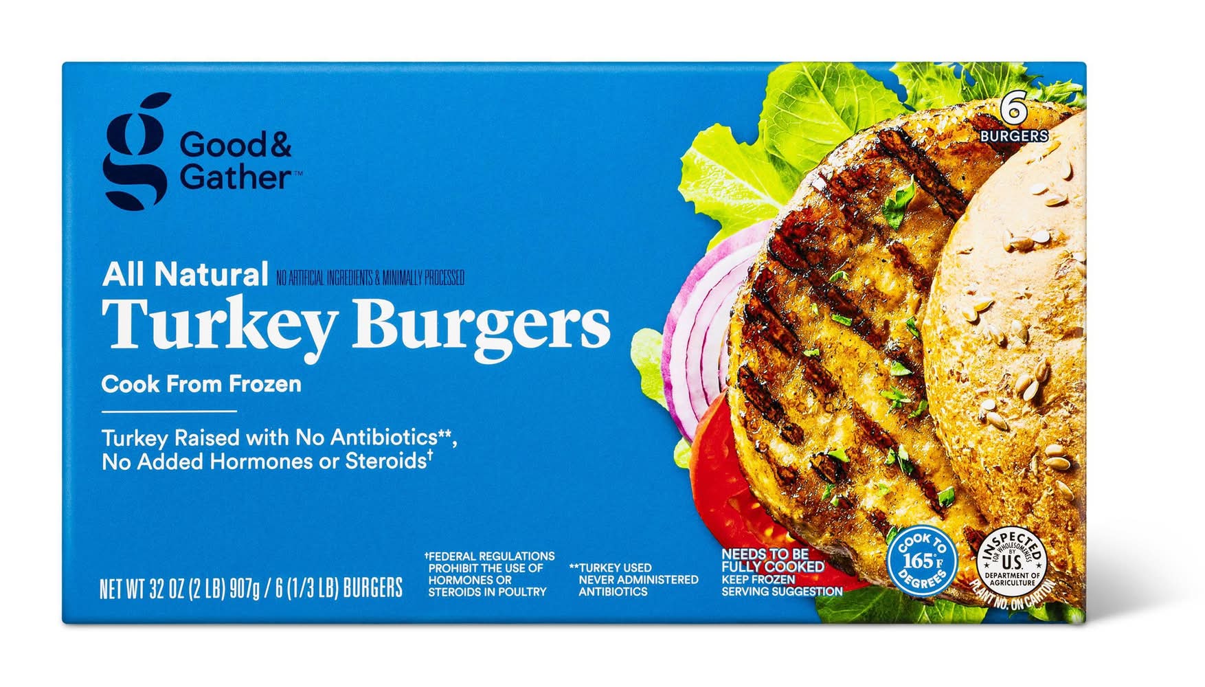 Good & Gather Turkey Burger Patties (32 oz, 6 ct)