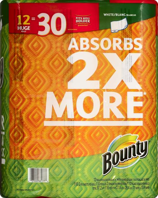 Bounty Paper Towels (12ct) | Delivery Near You | Uber Eats