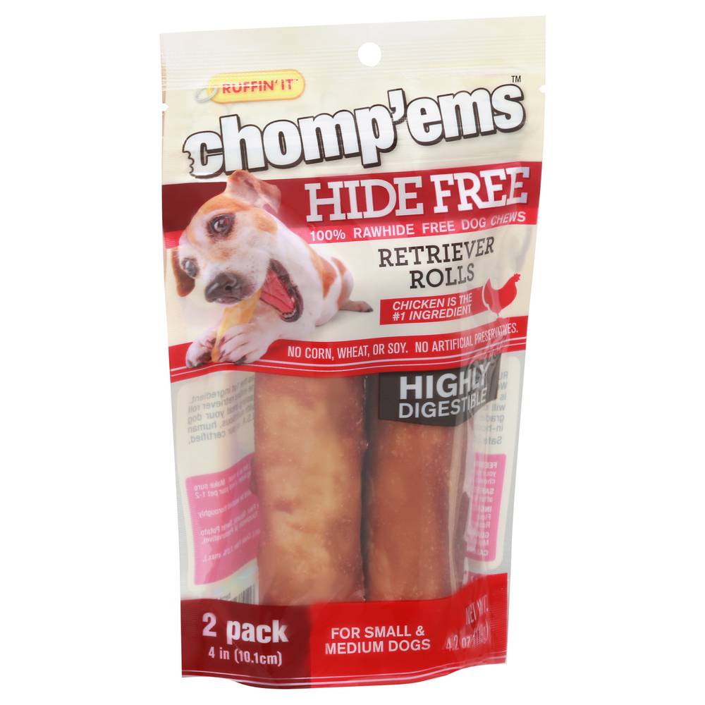 Ruffin' It Chomp'ems Retriever Rolls Dog Chews (4.2 oz)