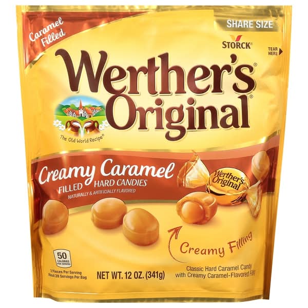 Werther'S Original, Filled Creamy Caramel Hard Candies Share Size