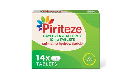 Piriteze allergy relief tablets with cetirizine hydrochloride - 10mg