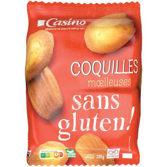 Casino Coquilles moelleuses - Madeleines - Sans gluten - 200g