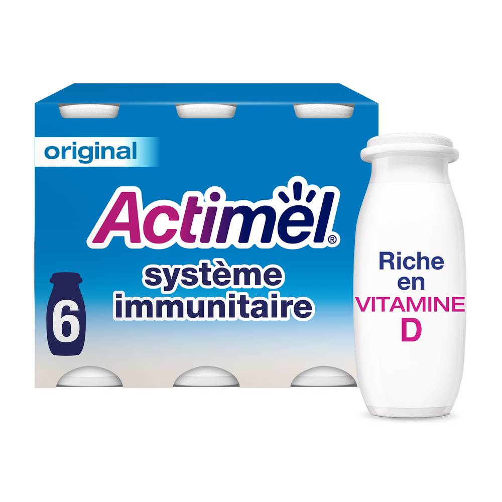 Actimel - Yaourt à boire nature (6 pièces)