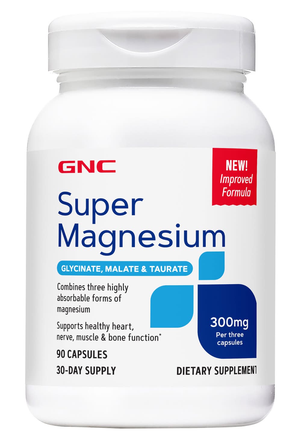 GNC 300 Mg Super Magnesium Capsules (90 ct)